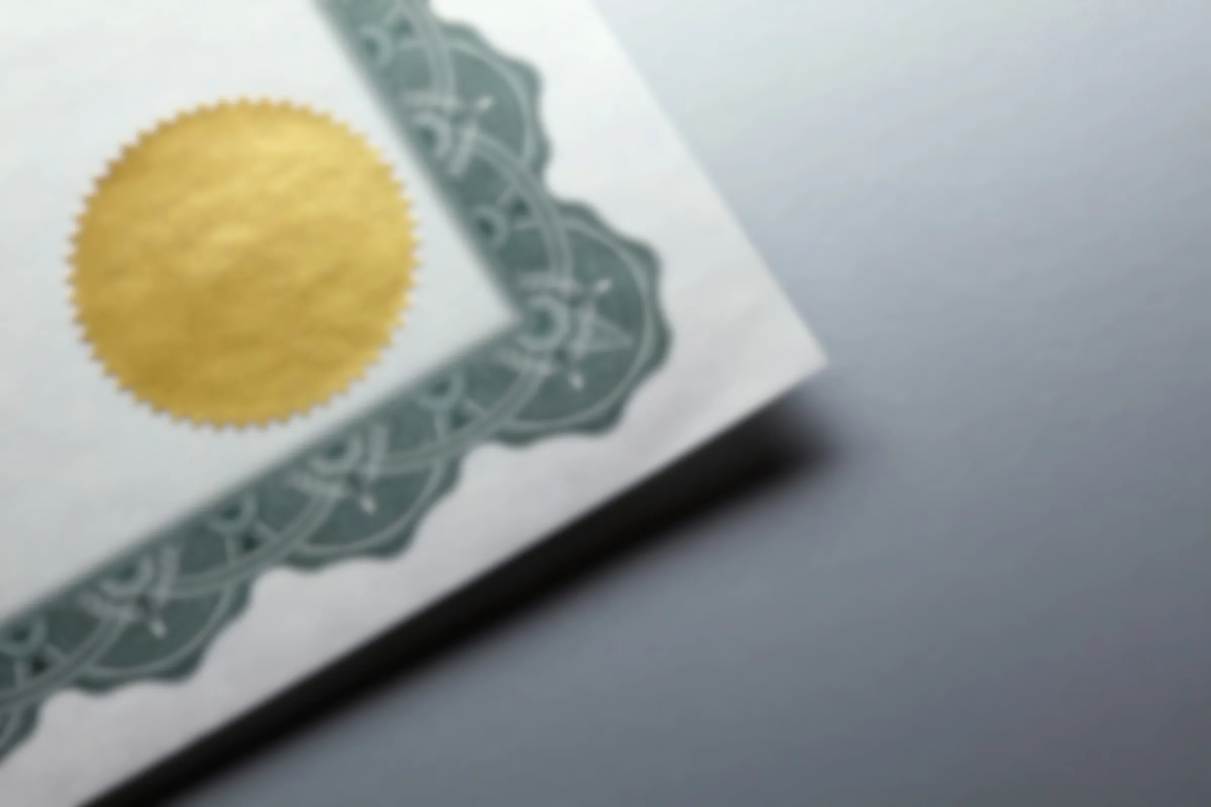 Selo de premiação e certificado